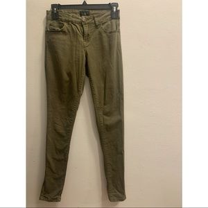 Olive green skinny pant